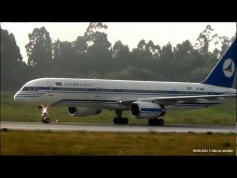 Azerbaijan Airlines  VP-BBS AZAL  b757-22L landing RWY35 Porto (OPO)/LPPR