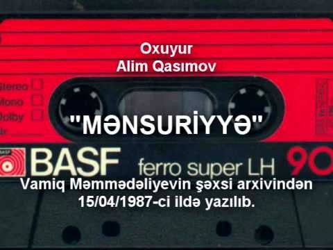 ALIM QASIMOV MANSURIYYA 15 04 1987