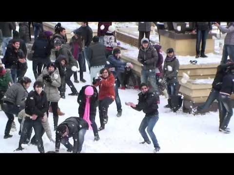 SNOW Fight Flashmob | FLASHMOB Azerbaijan