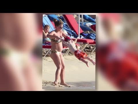 Bikini-Clad Coleen Rooney Shows Off Her Baby Bump in Barbados - Splash News