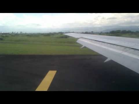 Caribbean Airlines Landing in Barbados