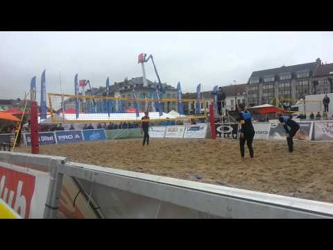 beachvolley gent - gielen dovogja vs the hague beachteam (3rd set)