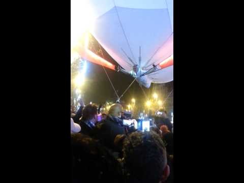 New Year 2015 Flying Woman Brussels