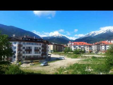 A time lapse view of the Pirin Mountains from the Demianitza in Bansko