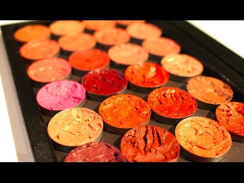 How to depot lipsticks into a palette