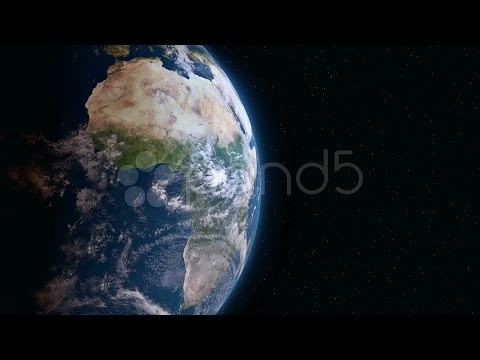 Earth 3D View From Space. Africa.. Stock Footage