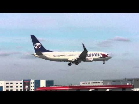 Travel Service - Boeing 737-800 - landing @ Warsaw Chopin Airport