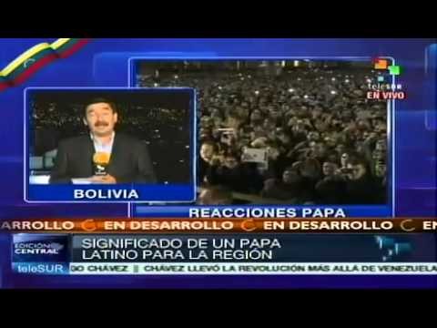 EmociÃ³n y alegria en Bolivia por nuevo papa