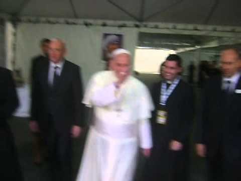 Encuentro personal con el Papa Francisco en la JMJ 2013
