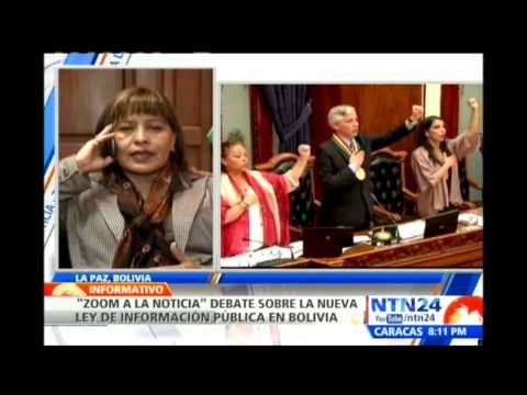 Ministra de Transparencia Institucional boliviana habla sobre 'ley de infor