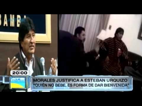 Evo justificÃ³ al gobernador Urquizo por beber en su despacho