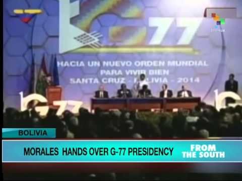 Bolivia Hands Over G-77 Presidency to South Africa