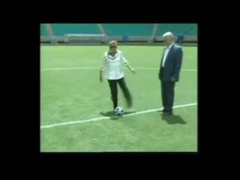 President of Brazil is Rubbish at Football
