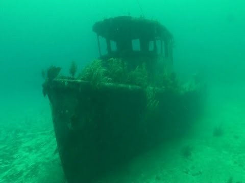Bahamas Scuba - Wreck dive with my son