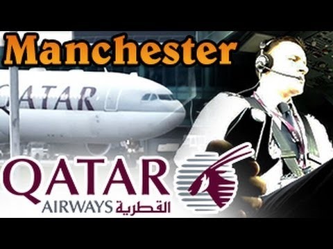 [HD] Qatar Airways A330-300 Cockpit/Outside Takeoff from Manchester