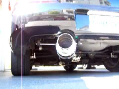 Black Subaru Impreza STi Hks Carbon Ti Exhaust
