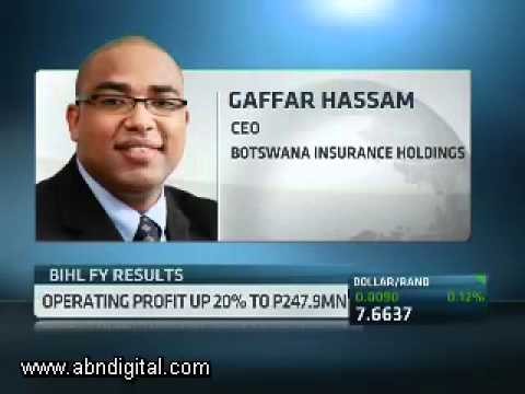 Botswana Insurance Holdings Annual Results with CEO Gaffar Hassam