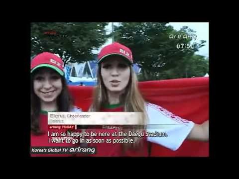The Beautiful Cheerleaders of Belarus Come to Korea [Arirang Today]
