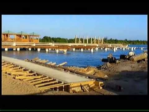 Placencia's new dock taking shape