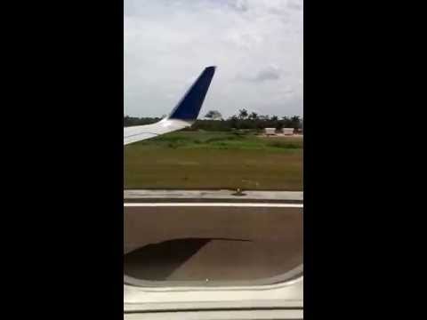 Taking off from Belize