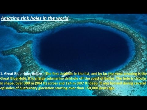 Amazing sink holes in the world