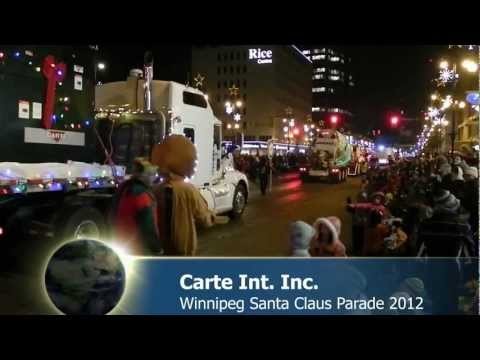 Carte Int. Inc. Winnipeg Santa Claus Parade 2012.