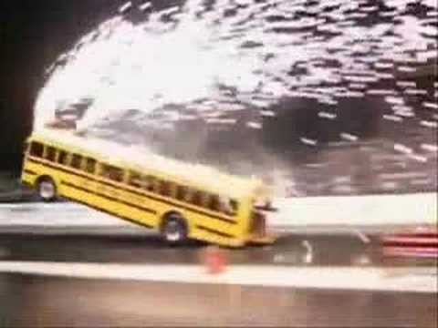 school bus wheelie