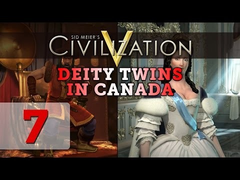 Civilization 5 Deity Twins in Canada - Part 7 (Huns / Russia)