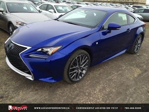 New Ultrasonic Blue 2015 Lexus RC 350 2dr Cpe AWD - F Sport Series 2 Review