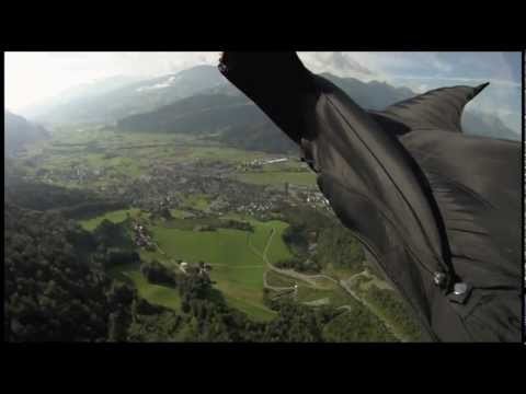 Wingsuit Gliding through the 'Crack' Gorge in Switzerland