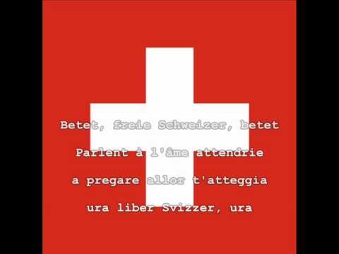 National Anthem of Switzerland Instrumental with lyrics