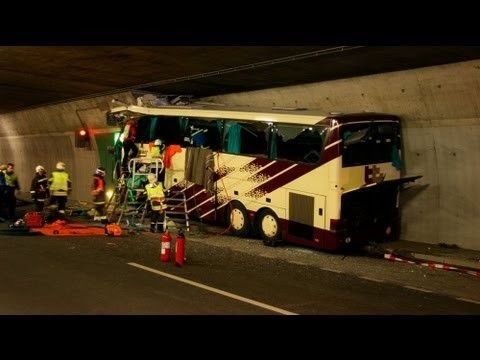 Raw Video: Deadly Bus Crash in Switzerland