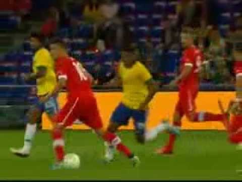 Switzerland 1 vs 0 Brazil All Goal 14 08 2013
