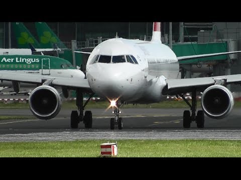 Swiss Airbus A321-212 HB-IOM Takeoff at Dublin Airport