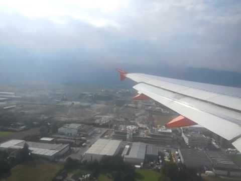 EasyJet Switzerland 1468 landing Geneve Cointrin Airport