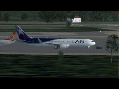 FSX LAN Chile Belo Horizonte (SBCF) - Rio de Janeiro (SBGL) Boeing 767 - 30