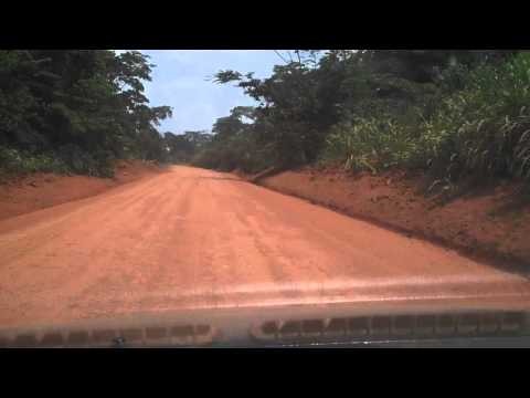 Driving on Kumba Mamfe Road in Cameroon - Mile 8 to Diongo