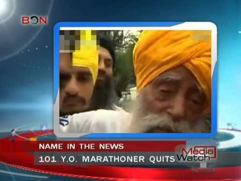101 Y.O. Marathoner quits - Media Watch - February 26