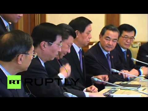 Tajikistan: Putin meets Xi Jinping
