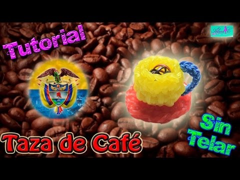 â™¥ Tutorial: Taza de CafÃ© de Colombia de gomitas en 3D (sin telar) â™¥