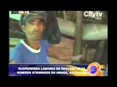 Arriba BogotÃ¡: Suspenden labores de rescate de mineros atrapados en AmagÃ¡