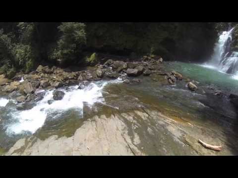 DJI Phantom at water fall at Costa Rica Nauyaca