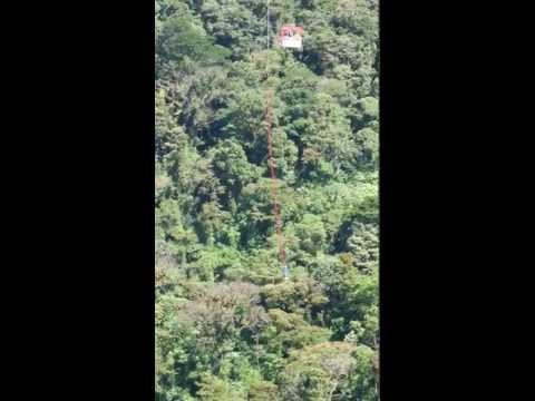 Lauren Bungee Jumping in Costa Rica