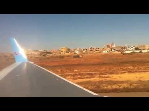 Thomson air plane take off from Cape Verde