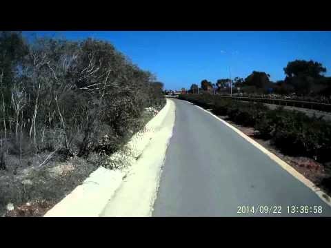 downroad from paralimni by bicycle