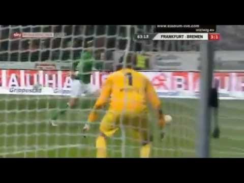 Eintracht Frankfurt  4 - 1 Werder Bremen All Goals & Highlights 08/12/2012