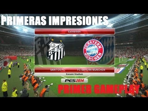 PES 2014 Gameplay: Bayern Munich vs Santos FC (Primeras Impresiones)