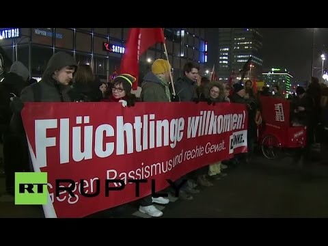 LIVE: PEGIDA counter demo in Berlin