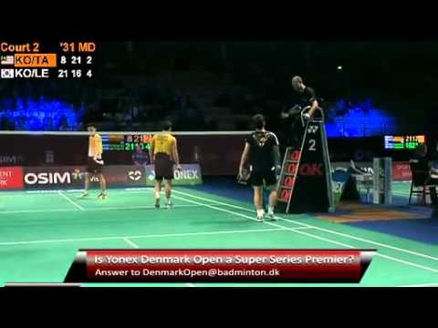 2012 Denmark Open - Lee Yong Dae / Ko Sung Hyun VS Koo Kien Keat / Tan Boon