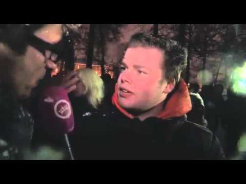 Dutch TV Reporter Attacked in a Snowball Fight Organized by Red Bull